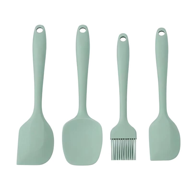 Silicone Spatula & Brush Set, 4 Piece
