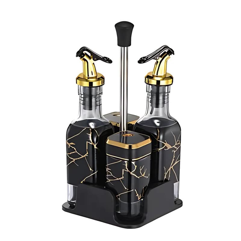Marble Oil & Spice Set, 4 Piece