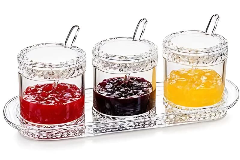 Acrylic Condiment Jar Set