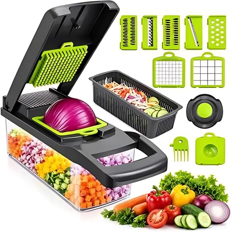 16-Piece Manual Food Chopper Set