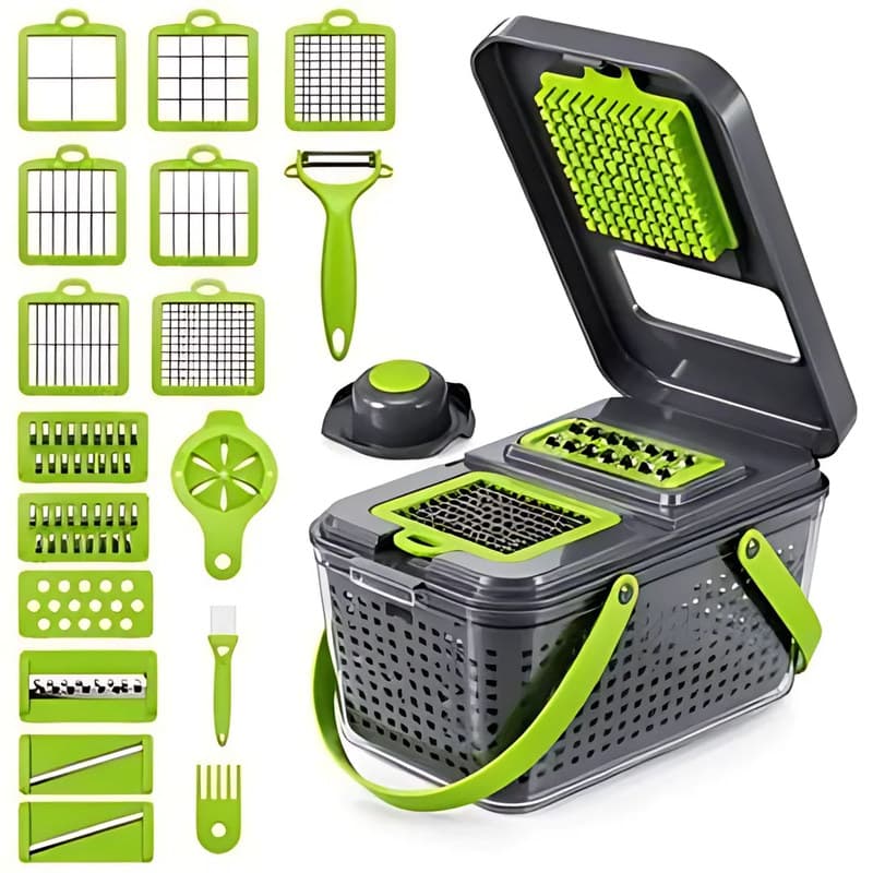 22-Piece Manual Food Chopper Set