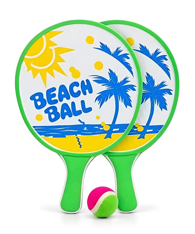 Beach Ball Paddle Set