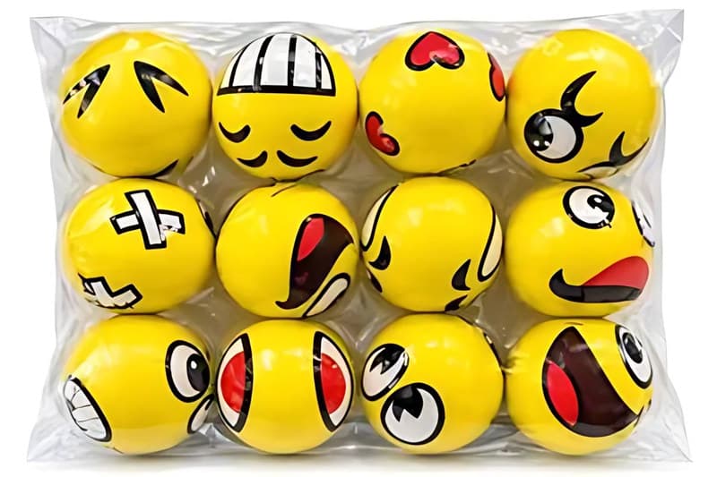 Emoji Stress Balls, 12 Pack