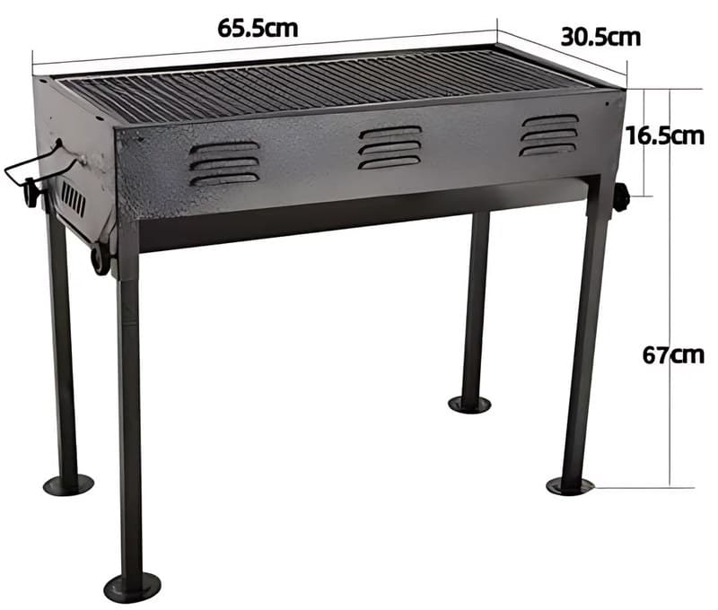 Charcoal BBQ Grill, 66cm
