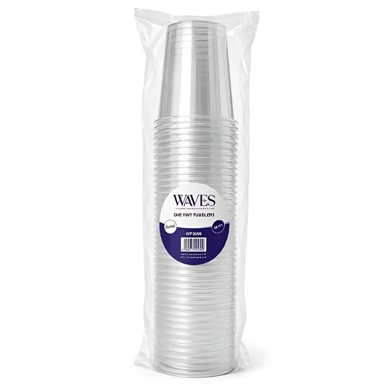 Clear Plastic Pint Tumblers, 50 Pack