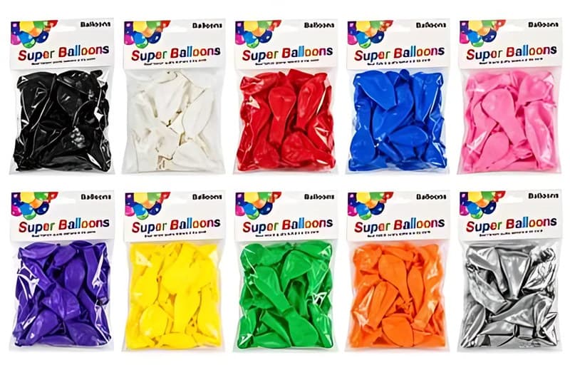 Latex Balloons 2.8g, 10 Pack