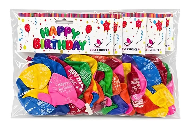 Happy Birthday Printed Latex Balloons