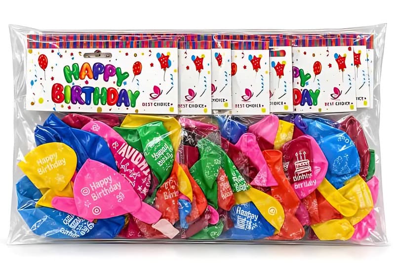 Happy Birthday Balloons, Bulk Bag