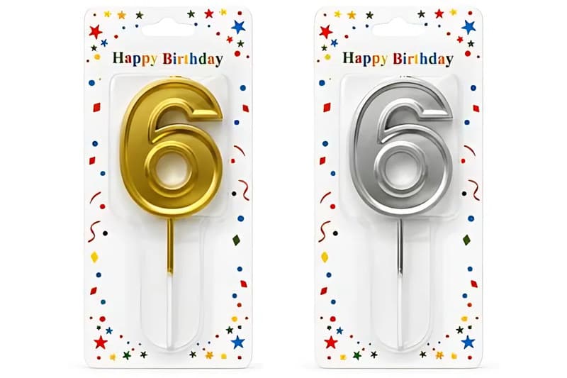 Glitter Number Birthday Candles