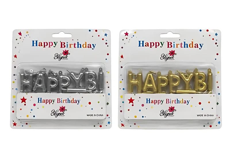 Happy Birthday Letter Candles