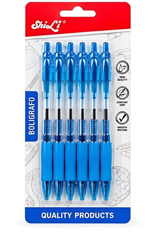 Shili Blue Retractable Pens