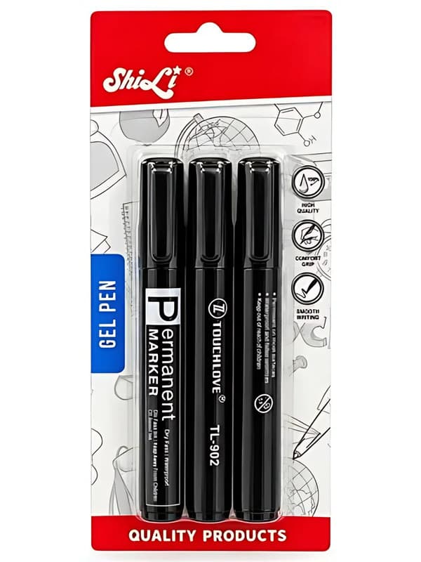 Shili Black Permanent Markers