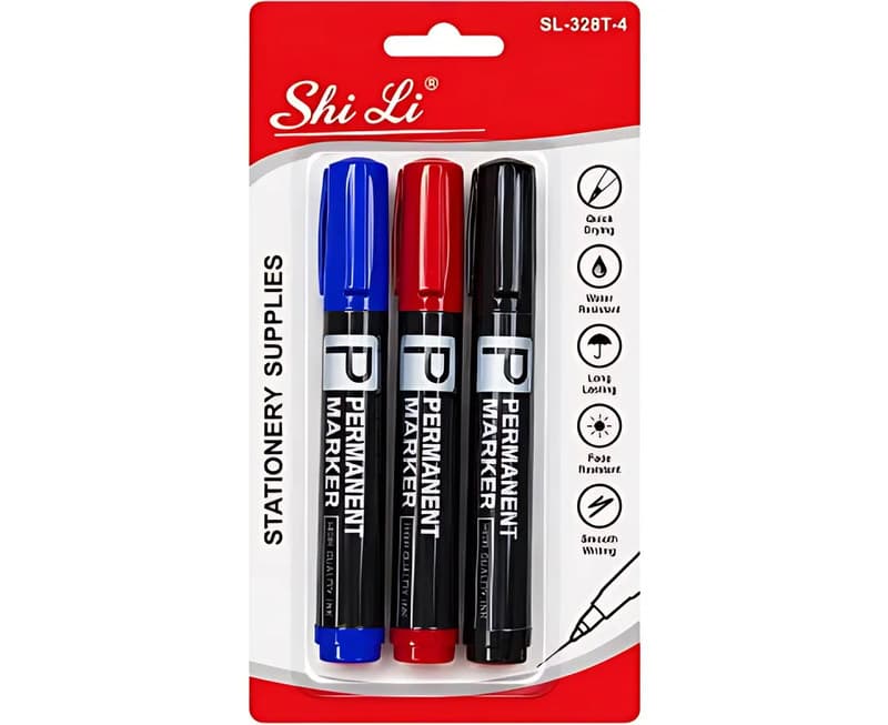 Permanent Marker Pens, 3 Pack
