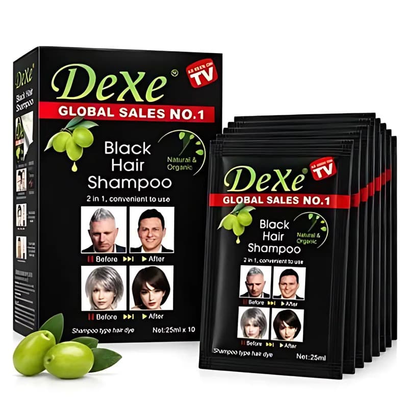 Dexe 10-Piece Hair Sachet Black