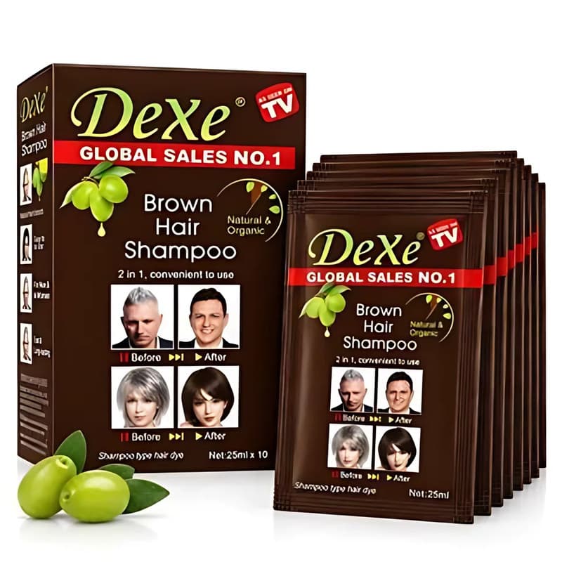 Dexe 10-Piece Hair Sachet Brown