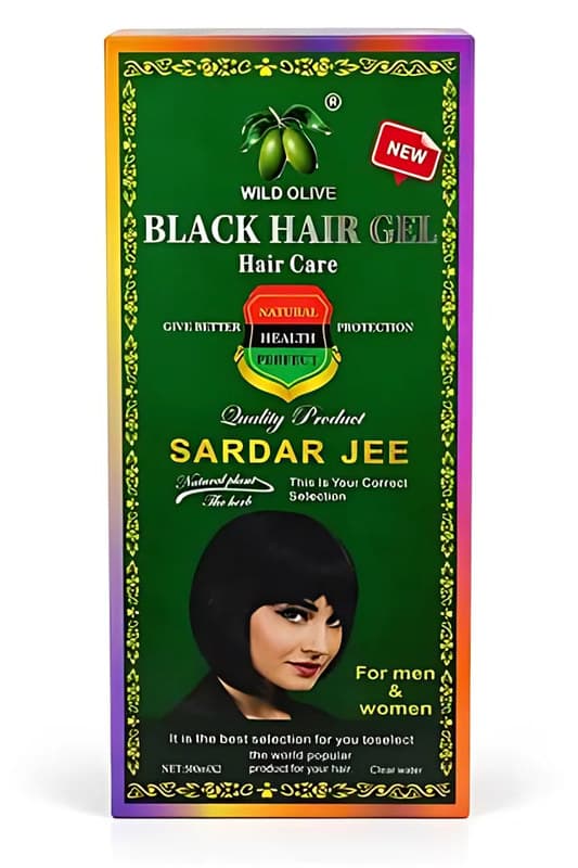 Sardar Jee Wild Olive Black Hair Gel