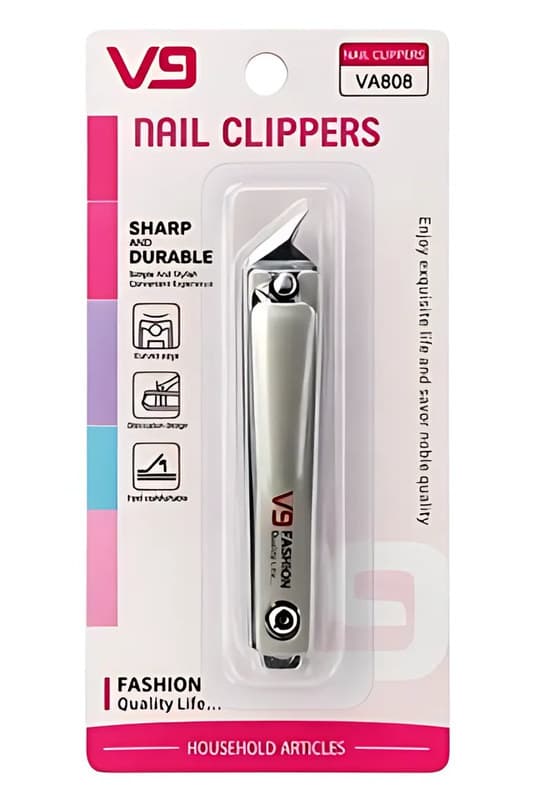 Nail Clippers on Card, Silver