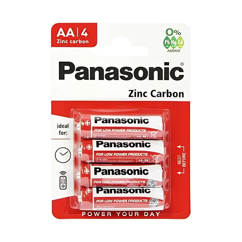 Panasonic AA Zinc Carbon Batteries