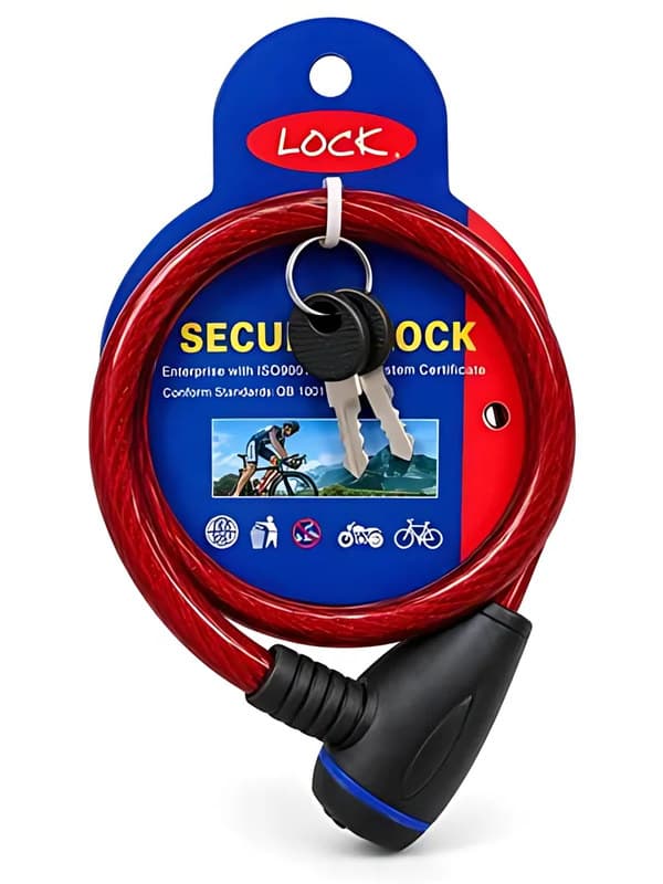 Security Cable Lock with Keys