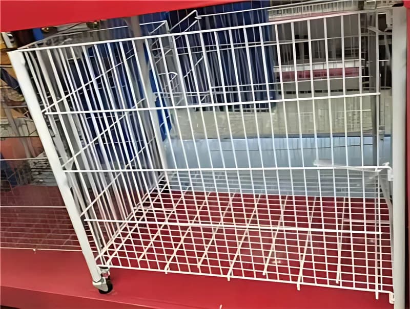 Wire Display Basket on Wheels