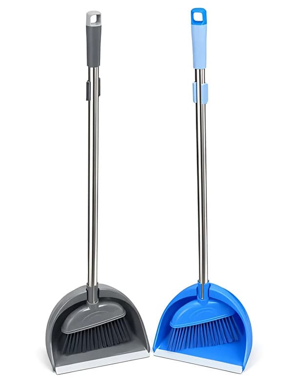 Long-Handled Dustpan & Brush, Upright