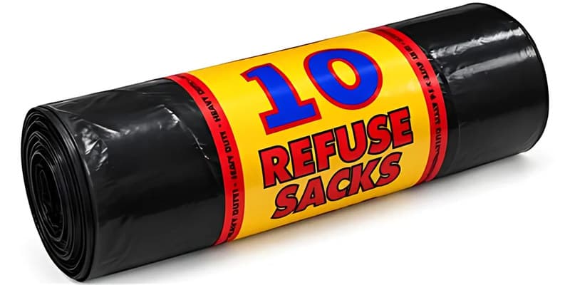 Black Refuse Sacks 65 x 90cm